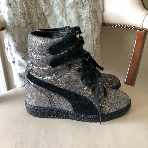 Puma Sky wedge Iri suede sneakers - Picture 4 of 8